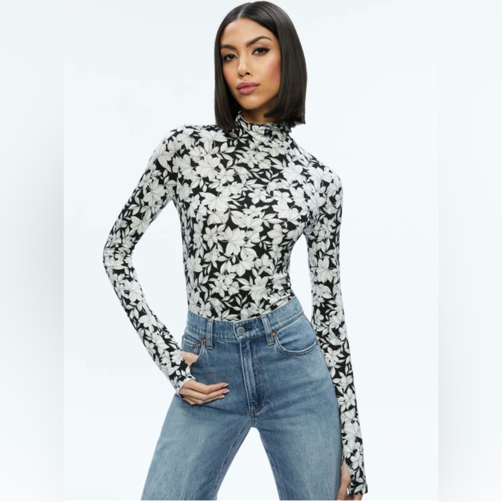 Alice + Olivia Delaina floral print top- Size XS